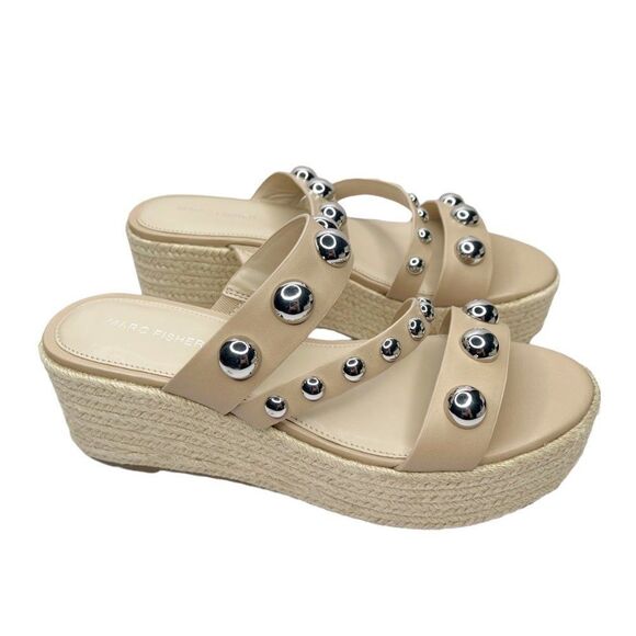 MARC FISHER Jalyn Embellished Espadrille Platform Sandal - Picture 3 of 9